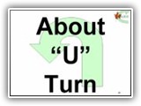 10. About U Turn. While heeling, the team makes an 180 degree turn to the handler’s left which will result in the handler and dog facing in the opposite direction and dog and handler move forward.  

Deductions: See #9 A tight circle is ideal.

