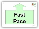 20. Fast Pace. The team increases its pace so that there is a noticeable difference from the team’s normal pace. The pace should be fast enough that the dog at least breaks into a trot