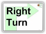 7. Right Turn. This is a 90 degree right turn. 
